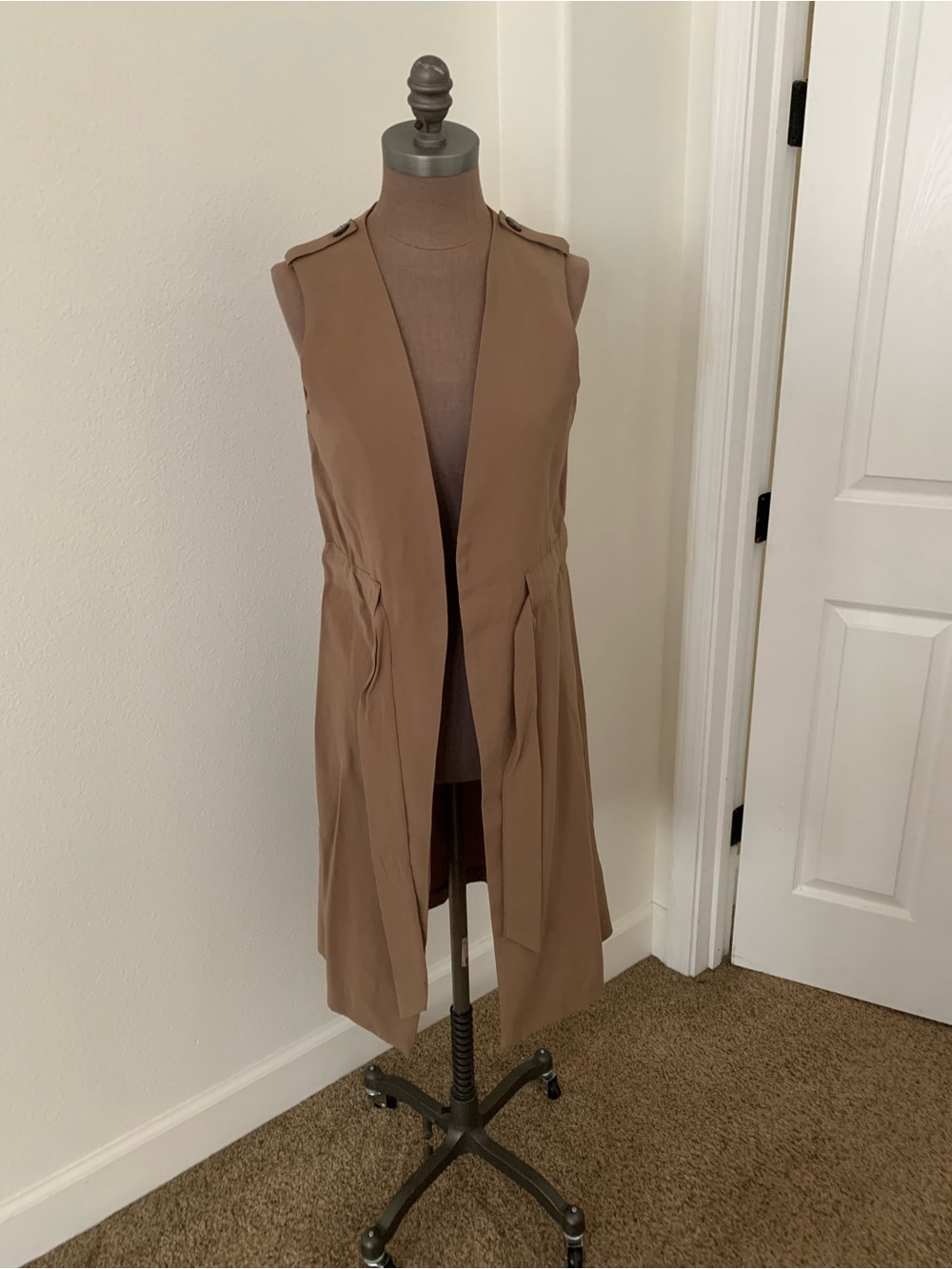 Primark Sleeveless Long Open Front Vest